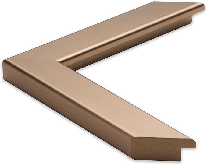 Frame My Mirror Gold Bathroom Mirror for Wall, 20" x 24" Champagne Bronze Bathroom Vanity Mirror, Made in USA, Hangs Horizontally or Vertically, Ellis Design