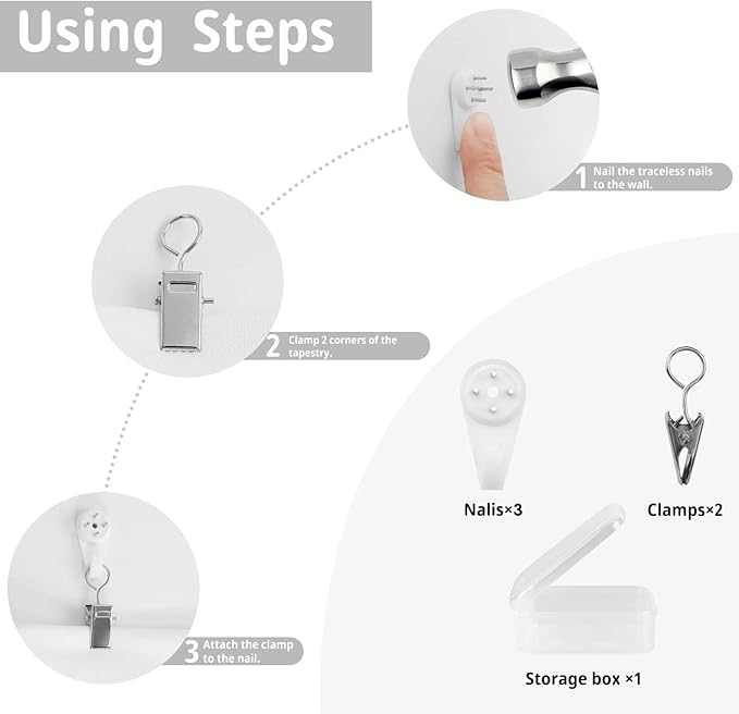 ZhiRain Laundry Room Tapestry Wall Hanging Blue Laundry Theme Tapestries Home Decor for Living Room Bedroom Farmhouse Apartment Dorm 30"x40"