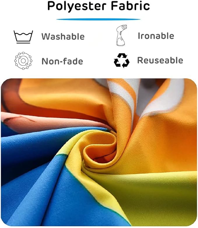 CORFOTO Candyland Wall Tapestry Sweet Cand Wall Hanging Macaron Lollipop Paradise Rainbow Tapestries for Childrens Room Decorations Kids Bedroom Dorm Decor Window Curtain 1062Wx70H inches Fabric