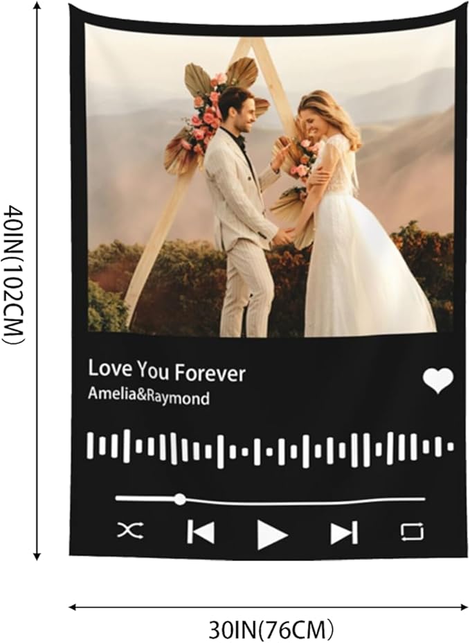 Personalized Tapestry For Wall Bedroom Custom Backdrop Customized Image Text Photo Customized Funny Tapestry Signs Custom Banners Personalized Song Vertical Tapestries 60×90in