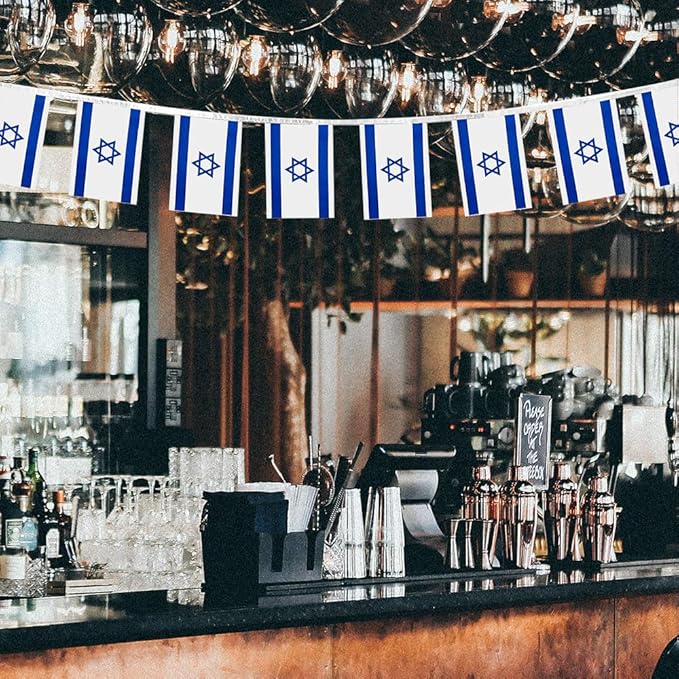 Israel Flag Small Mini Israeli Flag Banner Decorations for Parades, Parties, Classrooms, Gardens, and Festivals (Israel)