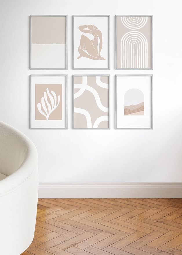 HAUS AND HUES 16x24 Silver Metal Picture Frames - Features Premium Aluminum, Vertical & Horizontal Hang, Shatterproof Plexiglass - Perfect for Home, Room, Office (16x24 in, Silver, Set of 25)