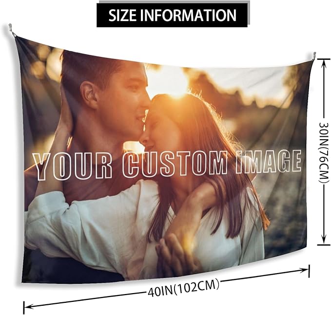 Personalized Tapestry For Wall Bedroom Custom Backdrop Customized Image Text Photo Customized Funny Tapestry Signs Custom Banners Personalized Single Picture Horizontal Tapestries 60×90in
