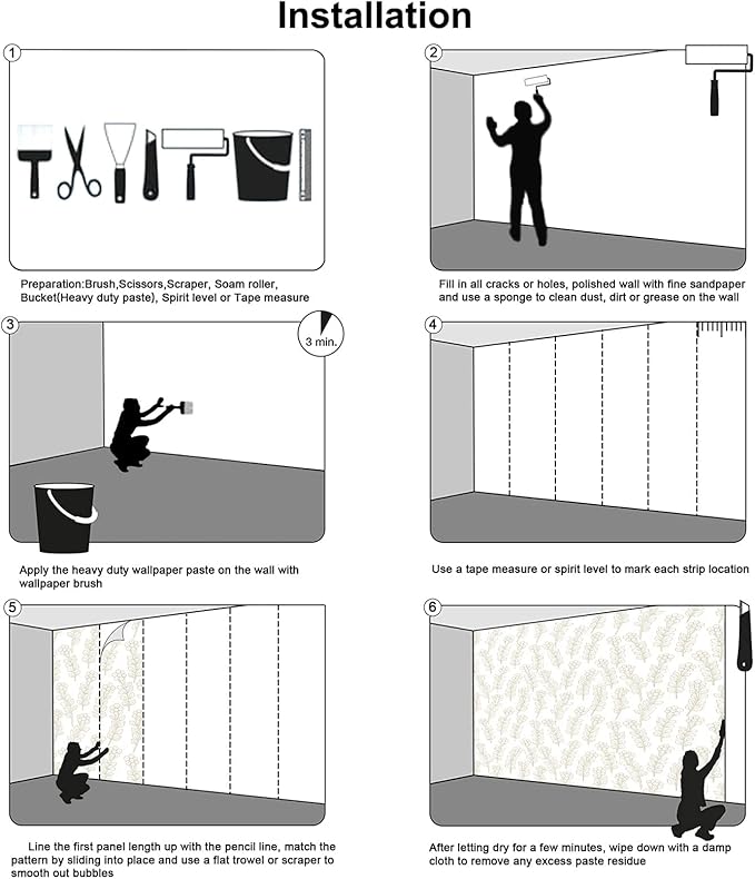 Wall Mural Fall Forest Stream Wallpaper Wall Decoration Print Picture Image Design for Bedroom, Living Room, Kids Room (Not Self-Adhesive)