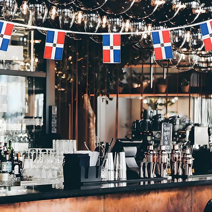 Dominican Republic Flag Small Mini Dominican Flag Banner Decorations for Parades, Parties, Classrooms, Gardens, and Festivals (Dominican Republic)