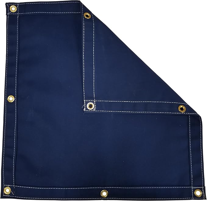 Blue Workhorse Polyester Canvas Tarp 50 Ft. x 50 Ft. - 14.5 Oz.