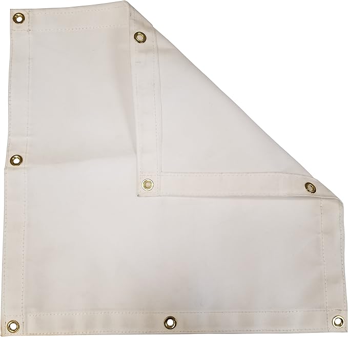 White Workhorse Polyester Canvas Tarp 15 Ft. x 15 Ft. - 14.5 Oz.