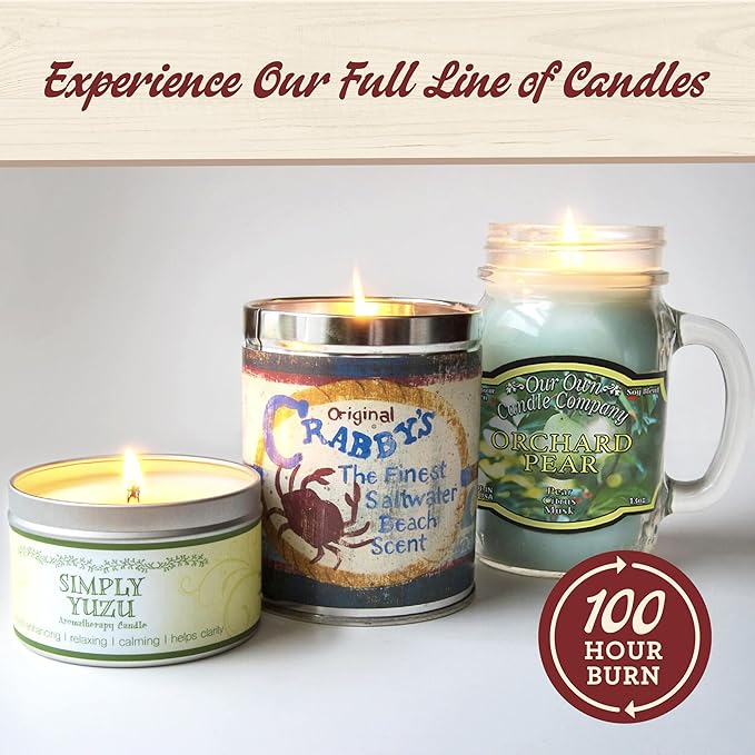 Our Own Candle Company Campfire S’Mores Scented Candle, Mason Jar, 13oz, Long Lasting 100 Hour Burn, Fall & Holiday Gift