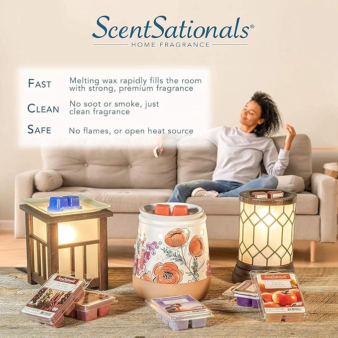 Scentsationals Wax Melt Warmer, for Scented Wax Melts - Autumn Collection Thanksgiving - Fragrance Cubes and Tarts