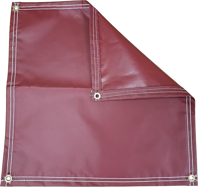 10 Ft. x 20 Ft. Burgundy 18 Oz. Vinyl Tarp