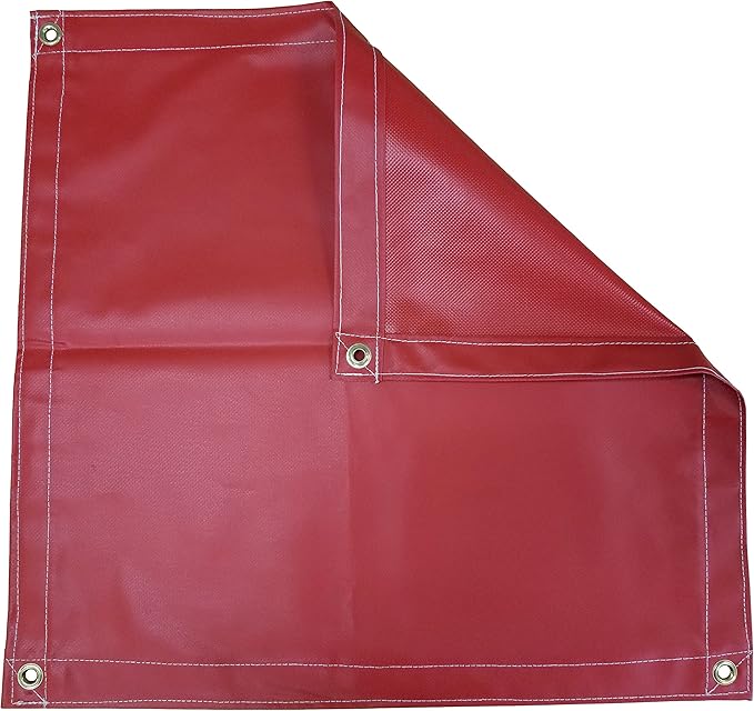 10 Ft. x 10 Ft. Red 18 Oz. Vinyl Tarp