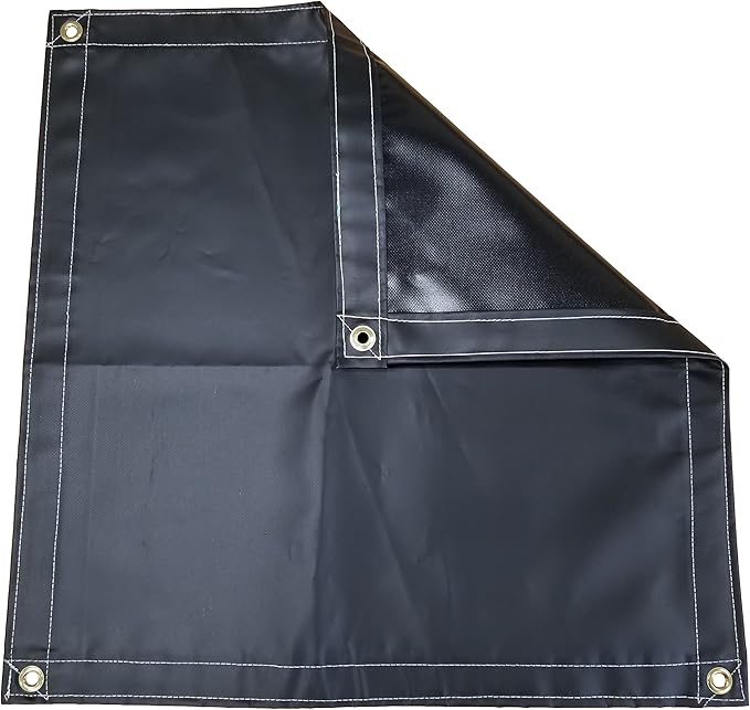 10 Ft. x 12 Ft. Black 18 Oz. Vinyl Tarp