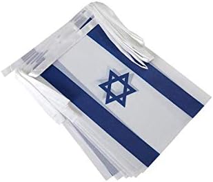 Israel Flag Small Mini Israeli Flag Banner Decorations for Parades, Parties, Classrooms, Gardens, and Festivals (Israel)