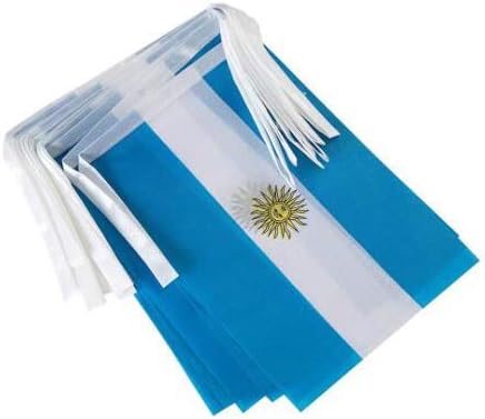 Argentina Flag Small Mini Argentine Flag Banner Decorations for Parades, Parties, Classrooms, Gardens, and Festivals (Argentina)