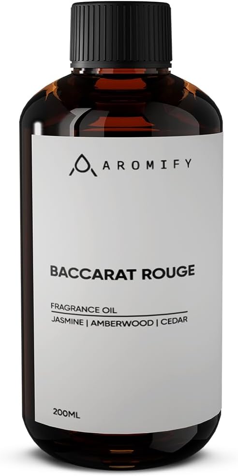 Diffuser Oil Inspired by Baccarat Rouge, 6.7 FL Oz, 200 mL,Luxury Hotel Scent for Home, Bathroom, Spa & Office, Essential Oil Blend for Aromatherapy, Amberwood & Cedar.