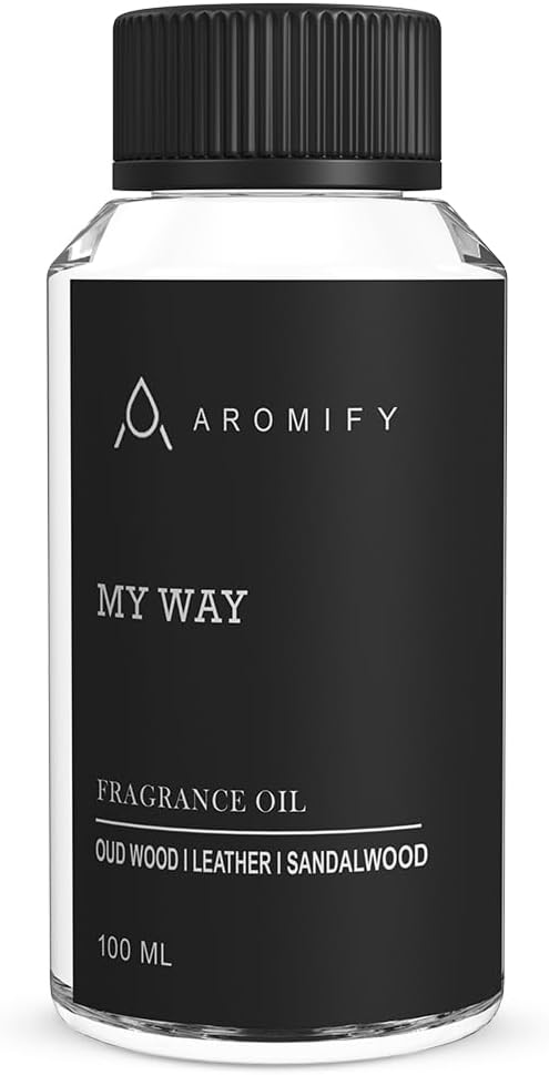 My Way Diffuser Oil, Inspired by 1 Hotel Miami Beach, 3.3 Fl Oz, 100 mL, Hotel Scent Diffuser Oil, My Way Aromatherapy Blend of Essential Oils for Home & Office, Leather & Sandalwood Scent.