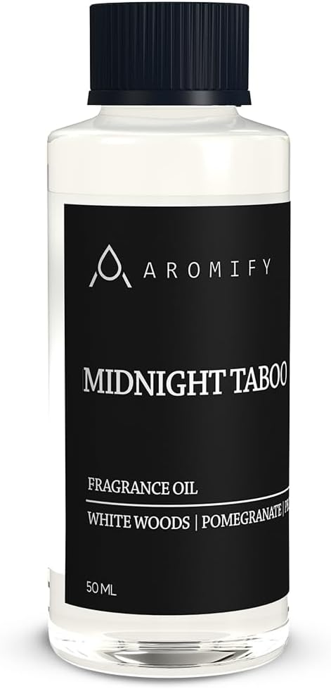 Midnight Taboo Diffuser Oil, Inspired by Luxury Hotels, 1.6 Fl Oz, 50 mL Hotel Scent for Home, Office, Bathroom, Aromatherapy Blend of Essential Oil, Lemon & Pomegranate Scents