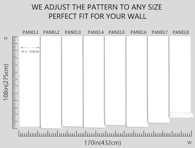 Green Forest Wallpaper Ancient Large Trees Wall Mural for Bedroom Living Room Bathroom Sofa Background (Non-self-Adhesive)