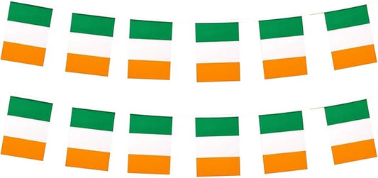 Ireland Flag Small Mini Irish Flag Banner Decorations for Parades, Parties, Classrooms, Gardens, and Festivals (Ireland)
