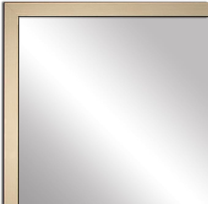 Frame My Mirror Gold Bathroom Mirror for Wall, 20" x 24" Champagne Bronze Bathroom Vanity Mirror, Made in USA, Hangs Horizontally or Vertically, Ellis Design