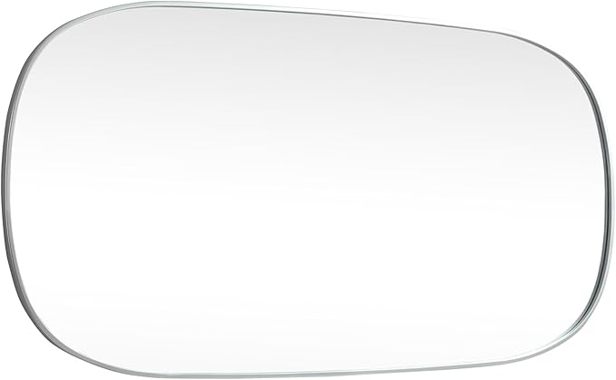 Gleam, Metal Frame Oval Mirror 30X60 Inch in, Modern, Silver
