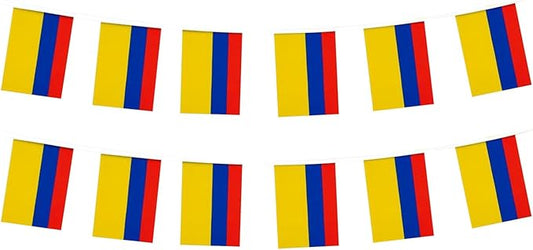 Colombia Flag Small Mini Colombian Flag Banner Decorations for Parades, Parties, Classrooms, Gardens, and Festivals (Colombia)