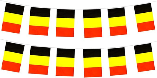 Belgium Flag Small Mini Belgian Flag Banner Decorations for Parades, Parties, Classrooms, Gardens, and Festivals (Belgium)