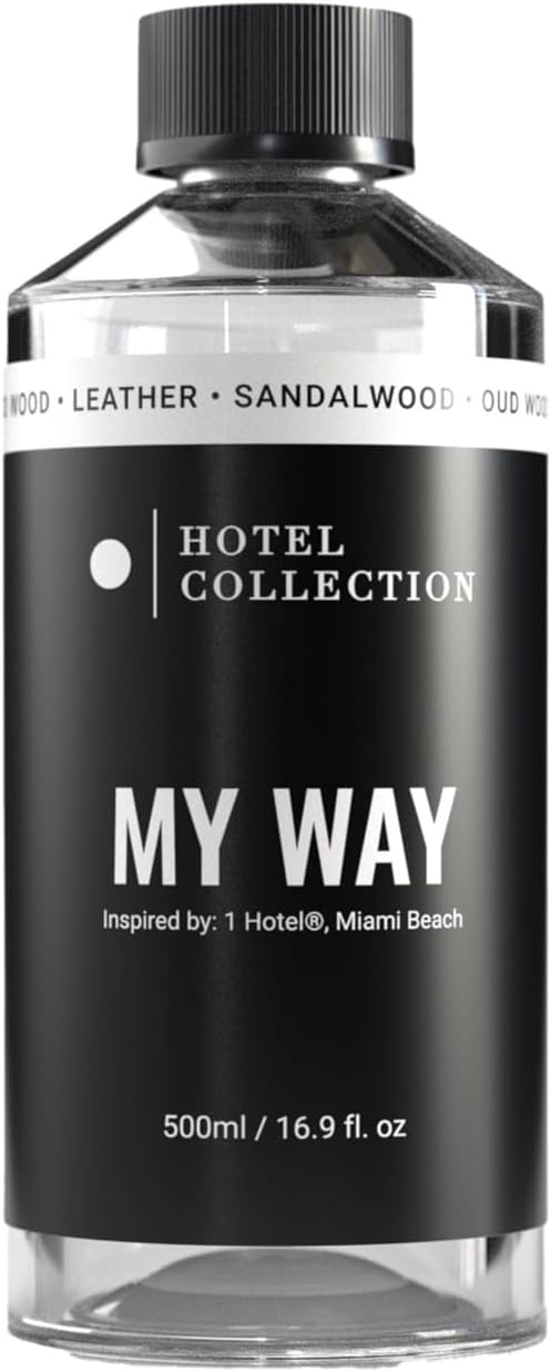 Hotel Collection - My Way Essential Oil Scent - Luxury Hotel Inspired Aromatherapy Scent Diffuser Oil - Lush Sandalwood, Warm Virginia Cedar, & Beautiful Iris - 6.7 fl oz 200mL