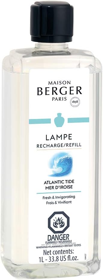 MAISON BERGER - Atlantic Tide - Lampe Berger Fragrance Refill for Home Fragrance Oil Diffuser - Air Freshener - 33.8 Fluid Ounces - 1 Liter