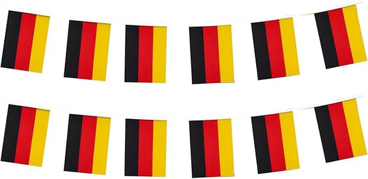 Germany Flag Small Mini German Flag Banner Decorations for Parades, Parties, Classrooms, Gardens, and Festivals (Germany)