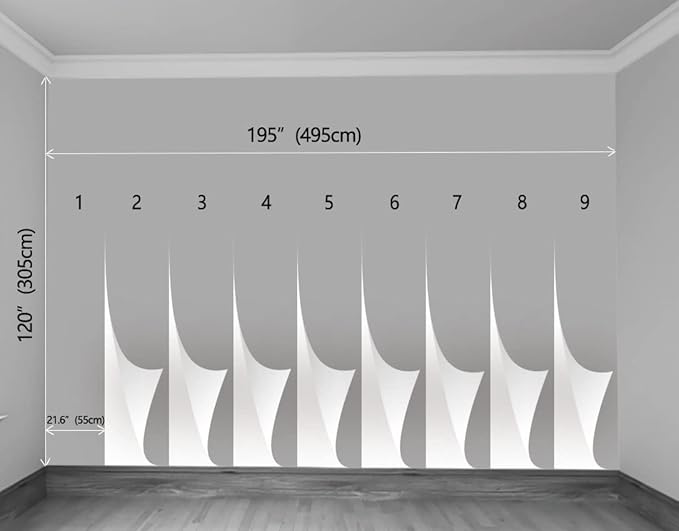 Wall Mural Fall Forest Stream Wallpaper Wall Decoration Print Picture Image Design for Bedroom, Living Room, Kids Room (Not Self-Adhesive)