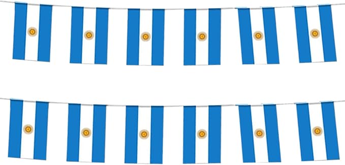 Argentina Flag Small Mini Argentine Flag Banner Decorations for Parades, Parties, Classrooms, Gardens, and Festivals (Argentina)