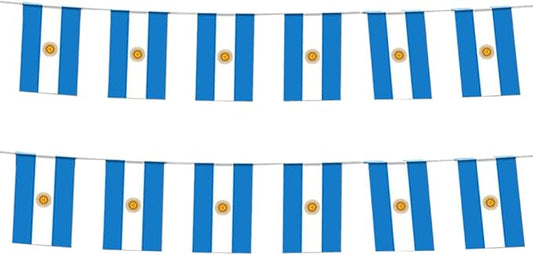Argentina Flag Small Mini Argentine Flag Banner Decorations for Parades, Parties, Classrooms, Gardens, and Festivals (Argentina)