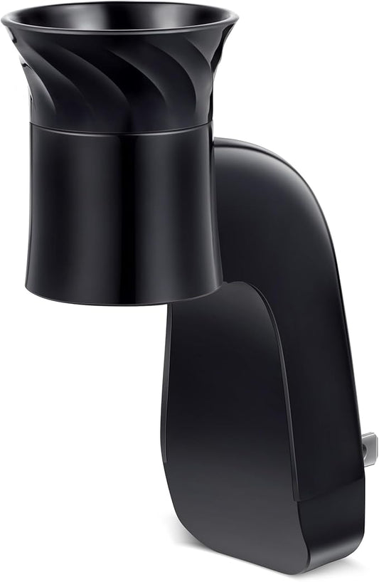 1 Pack Wall Fragrance Plug in Compatible with Bath and Body Works WallFlower Fragrances, ETL Certified, Rotatable, Precise Scent Control Fragrance Diffuser Plug for Home, Office (Black)