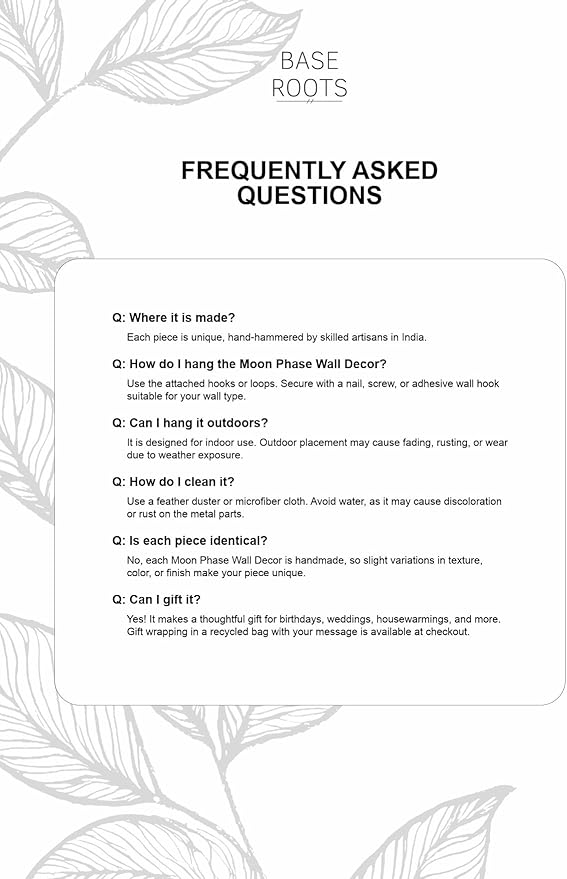 BASE ROOTS Moon Phase Wall Decor, White Gray Wall Art for Bedroom, Bohemian and Astrology, Witchy Aesthetic 34" 7 Phases Metal Moon Wall Banner, Celestial Decoration, Gift for Women & Kids