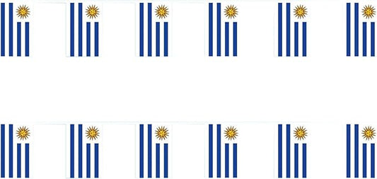 Uruguay Flag Small Mini Uruguayan Flag Banner Decorations for Parades, Parties, Classrooms, Gardens, and Festivals (Uruguay)