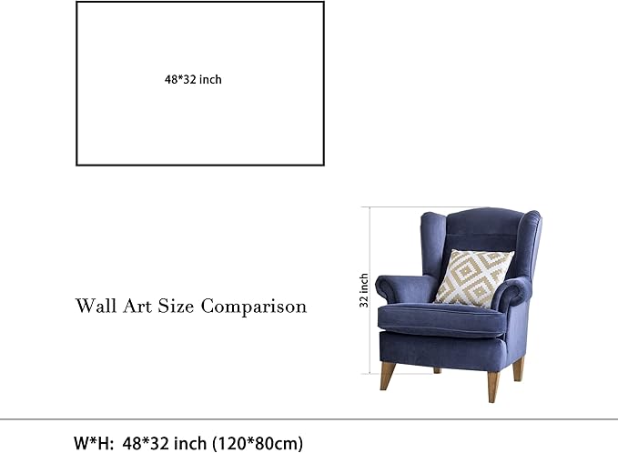 Wieco Art Great Wave of Kanagawa Katsushika Hokusai Extra Large Modern Gallery Wrapped Giclee Canvas Prints Abstract Seascape Sea Artwork Pictures Paintings on Canvas Wall Art for Home Decor XL