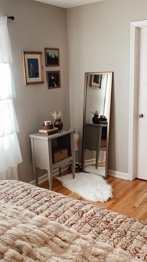 Frame My Mirror Gold Bathroom Mirror for Wall, 20" x 24" Champagne Bronze Bathroom Vanity Mirror, Made in USA, Hangs Horizontally or Vertically, Ellis Design