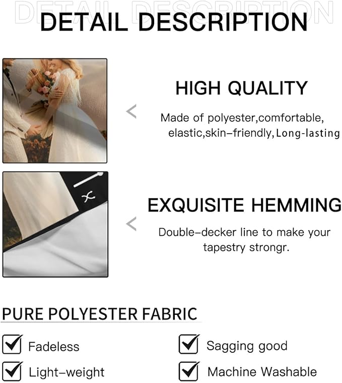 Custom Photo Backdrop For Wall Bedroom Customized Tapestry Personalized Image Text Photo Customized Funny Tapestry Signs Custom Banners Personalized Song Vertical Tapestries 60×80in