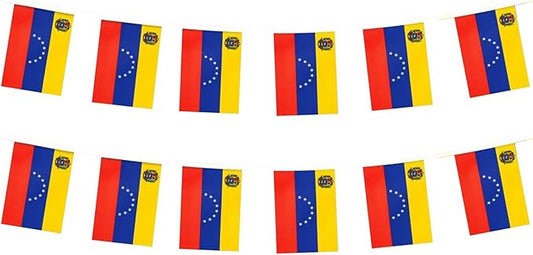 Venezuela Flag Small Mini Venezuelan Flag Banner Decorations for Parades, Parties, Classrooms, Gardens, and Festivals (Venezuela)