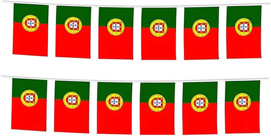 Portugal Flag Small Mini Portuguese Flag Banner Decorations for Parades, Parties, Classrooms, Gardens, and Festivals (Portugal)