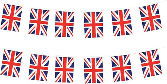 United Kingdom Flag Small Mini UK Flag Banner Decorations for Parades, Parties, Classrooms, Gardens, and Festivals (United Kingdom)
