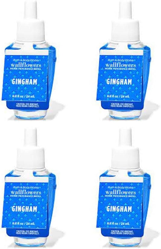 Bath & Body Works WallFlowers Fragrance Refill 0.8 Oz 4 Pack (Gingham)