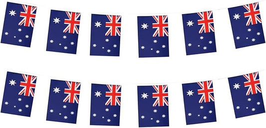 Australia Flag Small Mini Australian Flag Banner Decorations for Parades, Parties, Classrooms, Gardens, and Festivals (Australia)