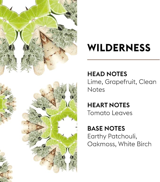 MAISON BERGER Wilderness Fragrance Refill – 1 Liter (33.8 Fluid Ounces) Air Freshener with Green & Earthy Notes - Tomato Leaf, Oak Moss, Birch, Dye-Free – Made in France – 40-Hour Diffusion