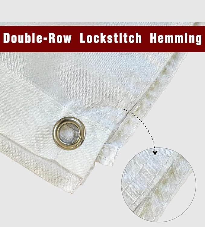 Heart Just Married Flag Banner Outdoor Indoor Decoration Flag 3x5 FT Double Stitched Polyester with Brass Grommets (White)