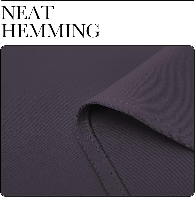 NICETOWN Greyish Purple Blackout Curtains 78 inches Length for Bedroom, 2 Panels, 42" Wide, Thermal Insulated Decoration Drapes for Office Window