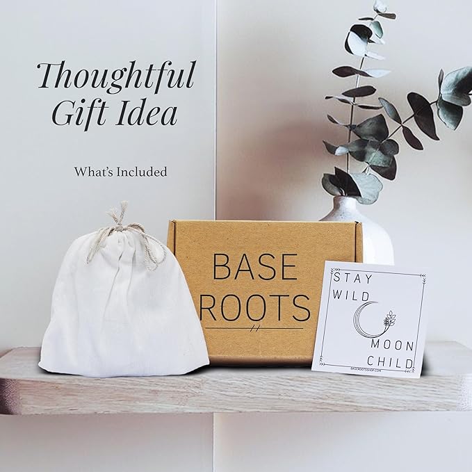 BASE ROOTS Moon Phase Wall Decor, White Gray Wall Art for Bedroom, Bohemian and Astrology, Witchy Aesthetic 34" 7 Phases Metal Moon Wall Banner, Celestial Decoration, Gift for Women & Kids