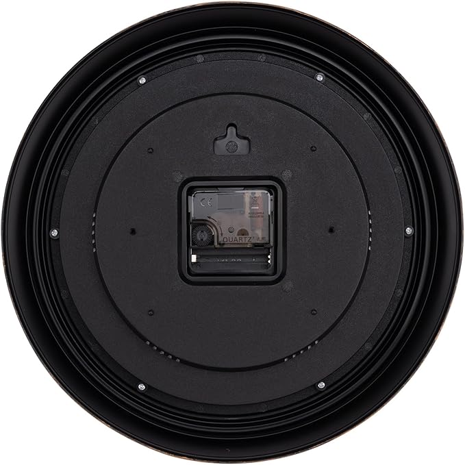 Foxtop 12 Inch Wall Clocks Battery Operated Silent Non-Ticking Classic Vintage Retro Wall Clock Decorative for Office Living Room Kitchen Home (Bronze)