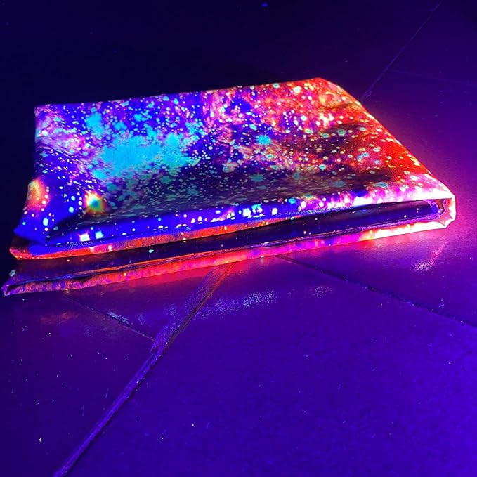 PSYHILAR Blacklight Posters for Adults and Teens Purple UV Reactive, Space Galaxy Black Light Tapestry for Boys Room (59 x 51 Inches)